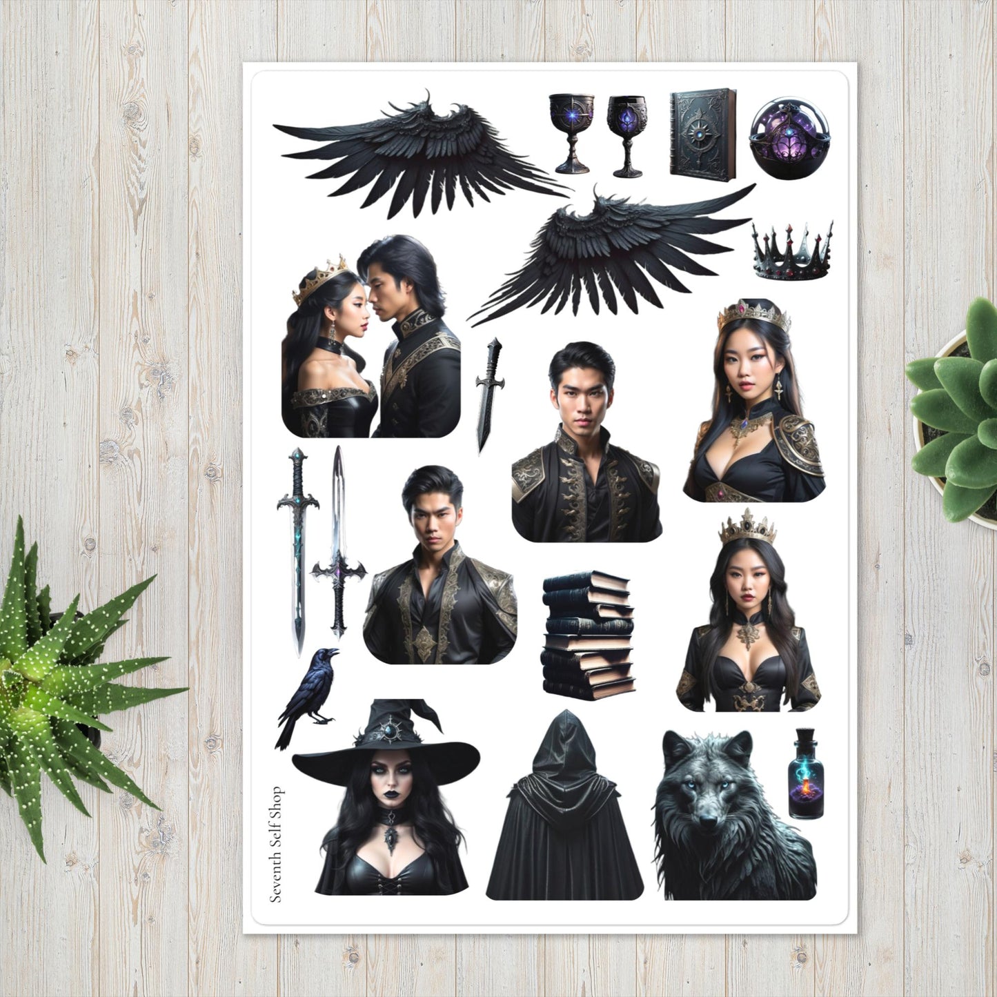 Dark Romantasy Sticker Sheet F