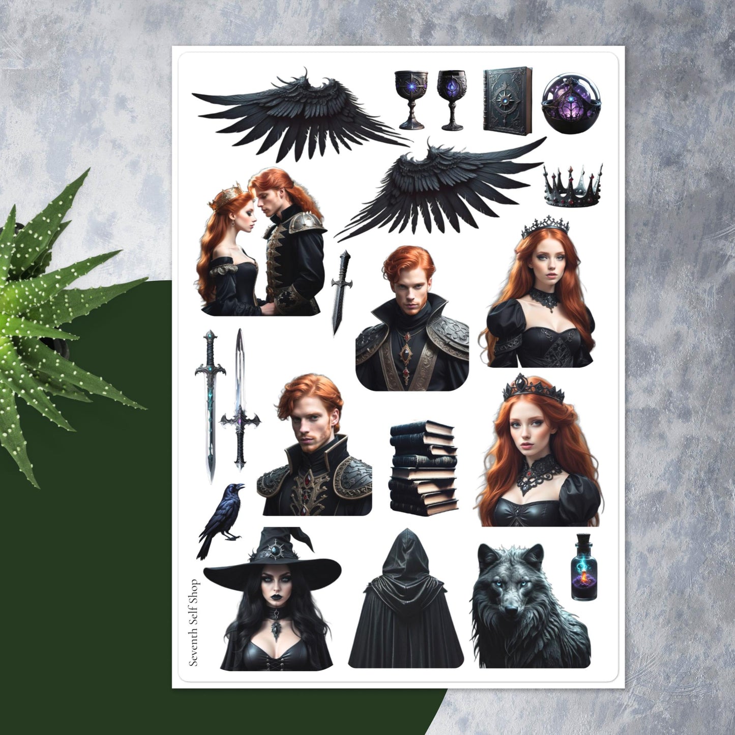 Dark Romantasy Sticker Sheet E