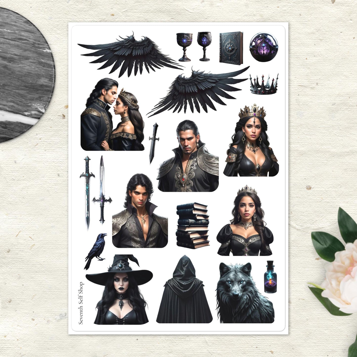 Dark Romantasy Sticker Sheet D