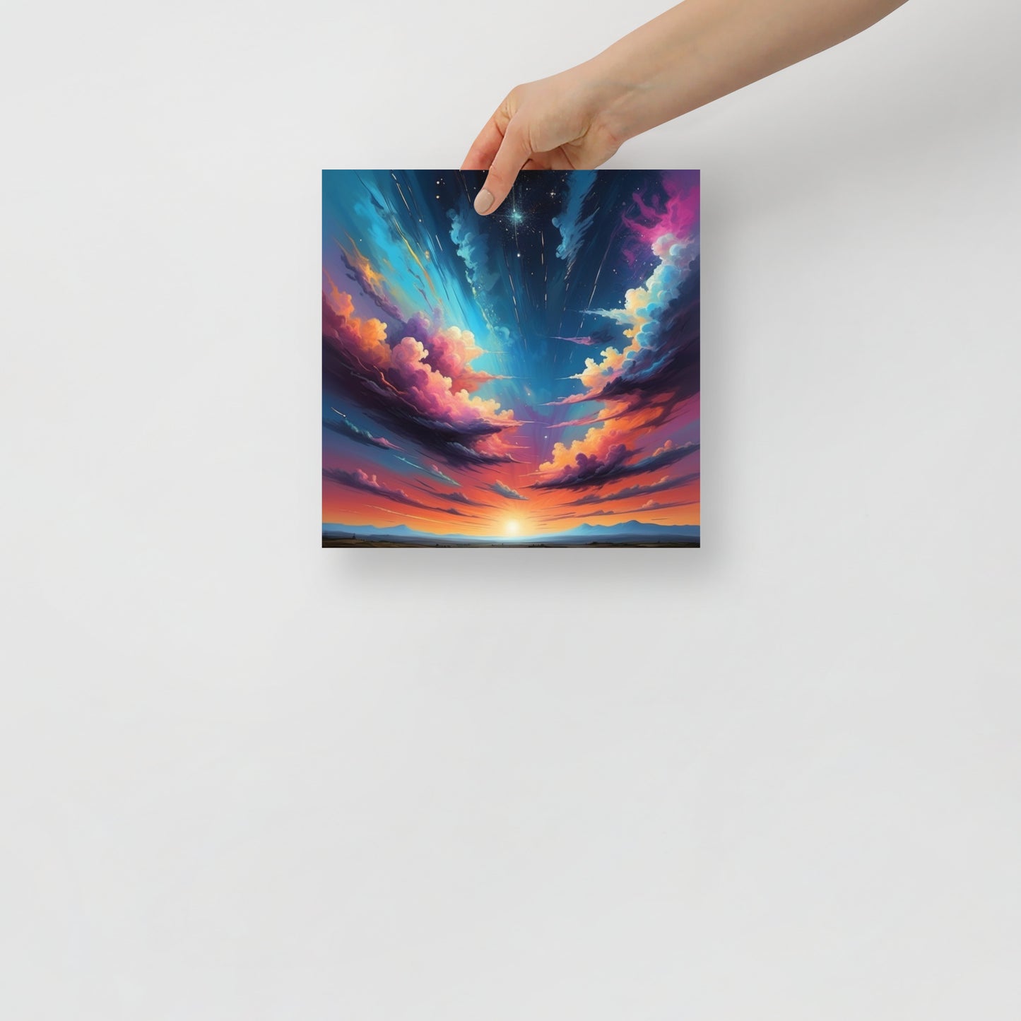 Photo paper Cosmic Sunset Poster