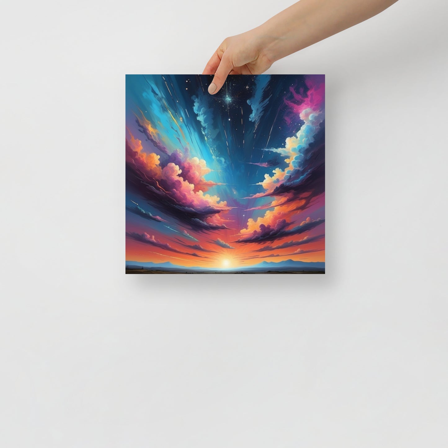 Photo paper Cosmic Sunset Poster