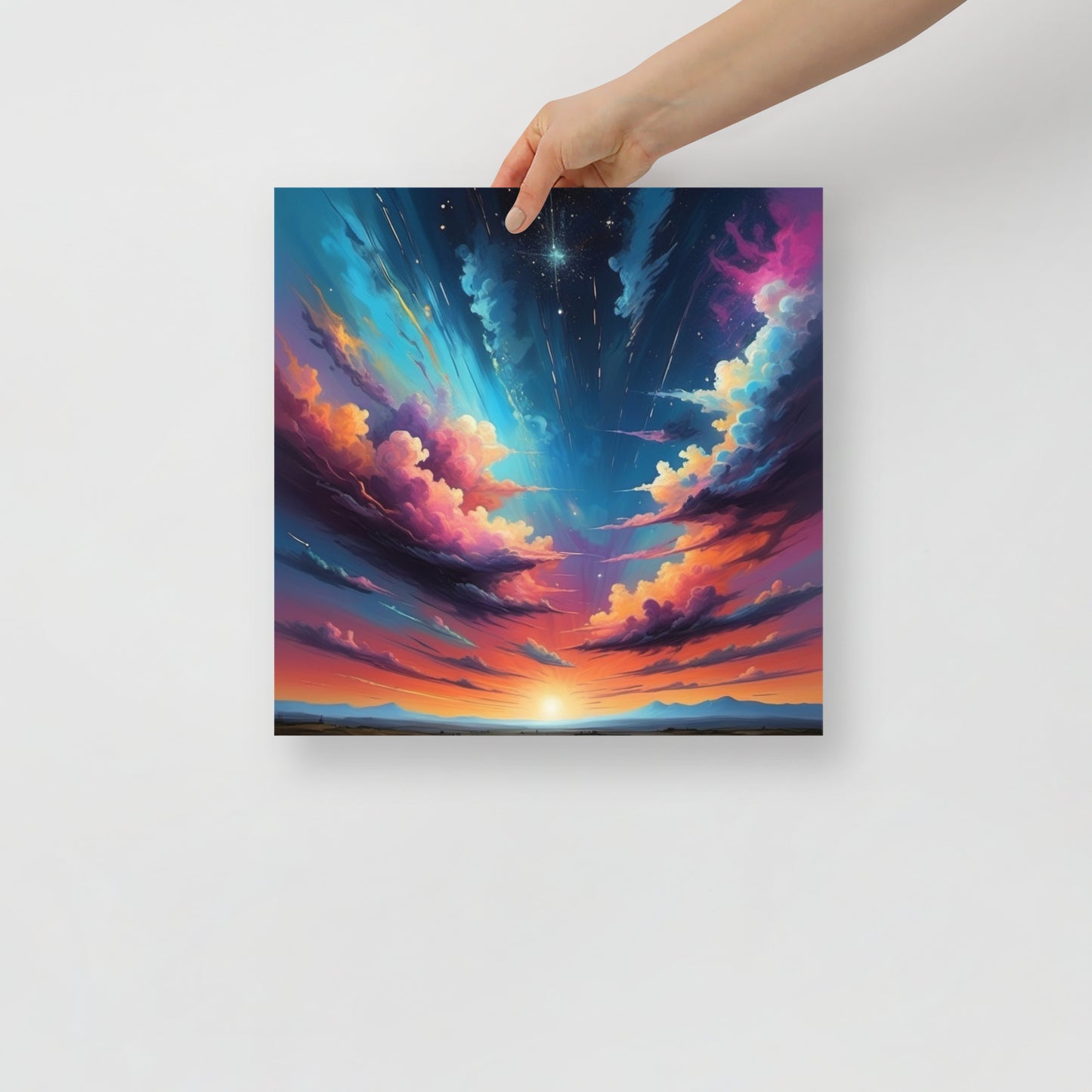 Photo paper Cosmic Sunset Poster