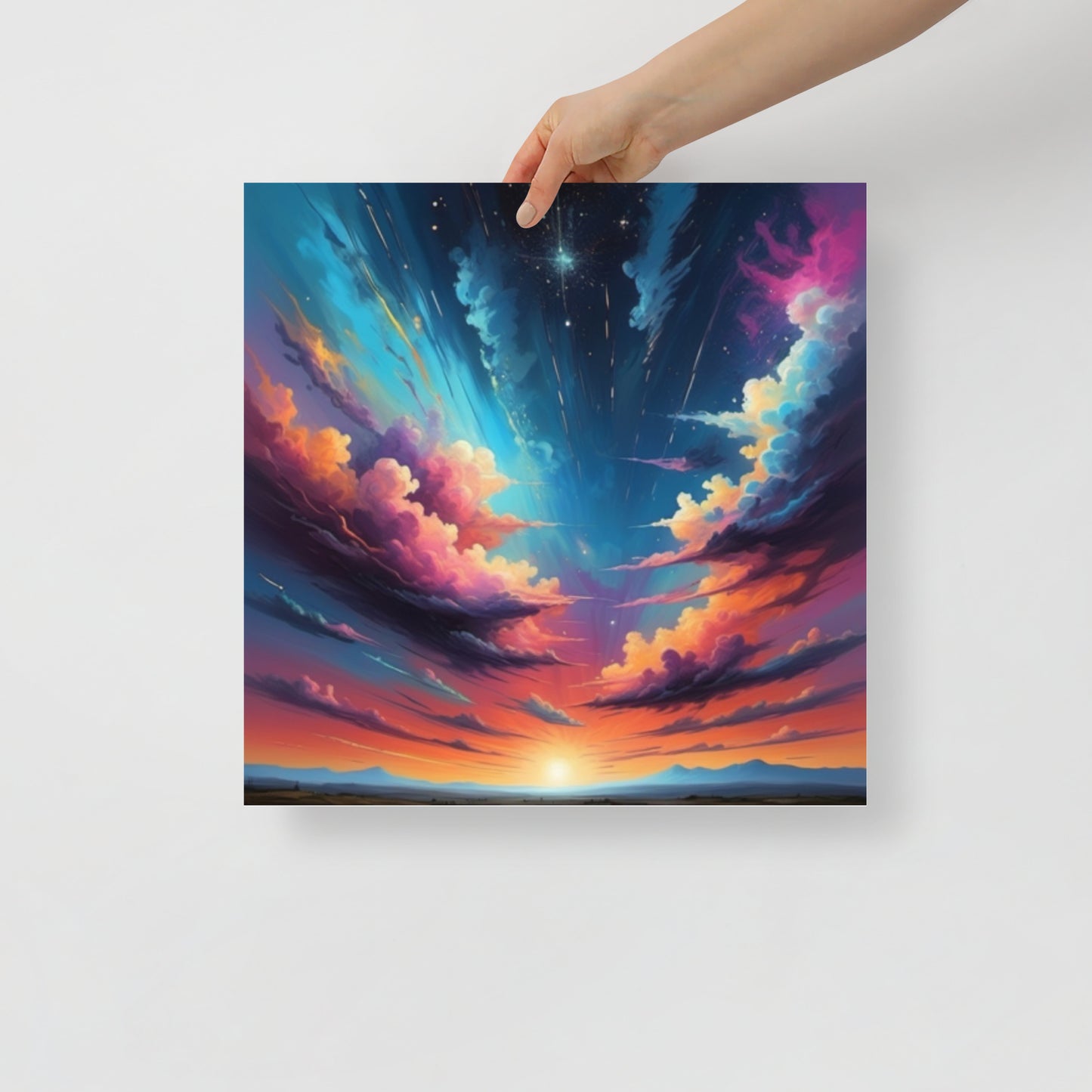 Photo paper Cosmic Sunset Poster